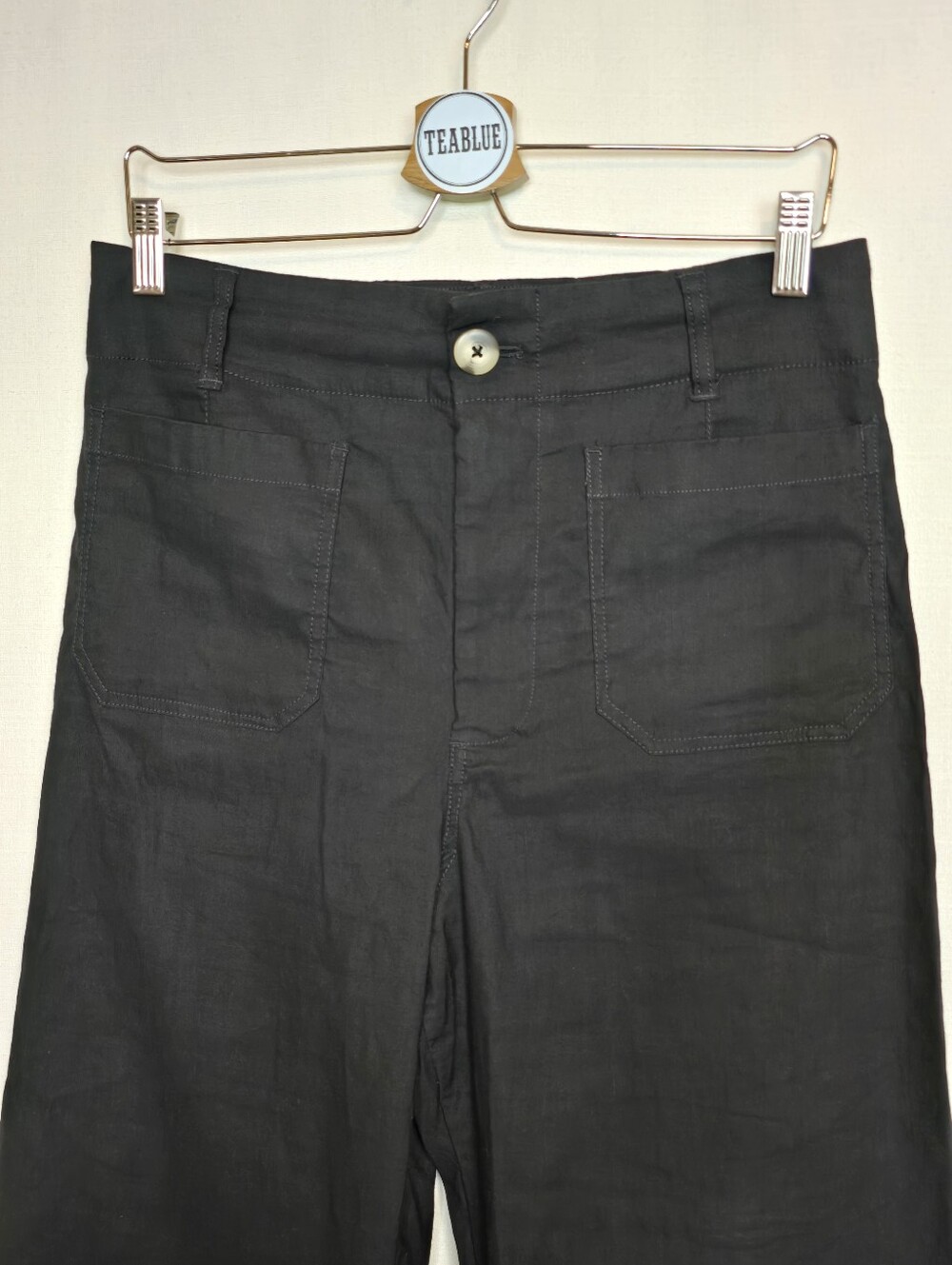 Maeve Colette High-Rise Wide-Leg Pants in Magic Fabric 31 Coastal - Picture 8 of 13